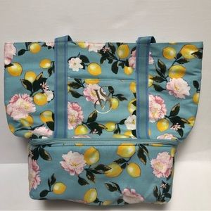 New Victoria's Secret Floral Beach Bag Tote NWT